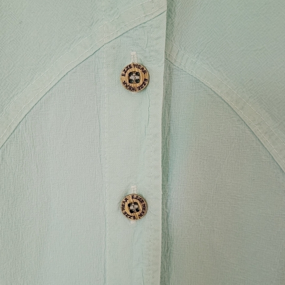 Ezze Wear Button Down Cotton Top | size SMALL - Picture 3 of 5